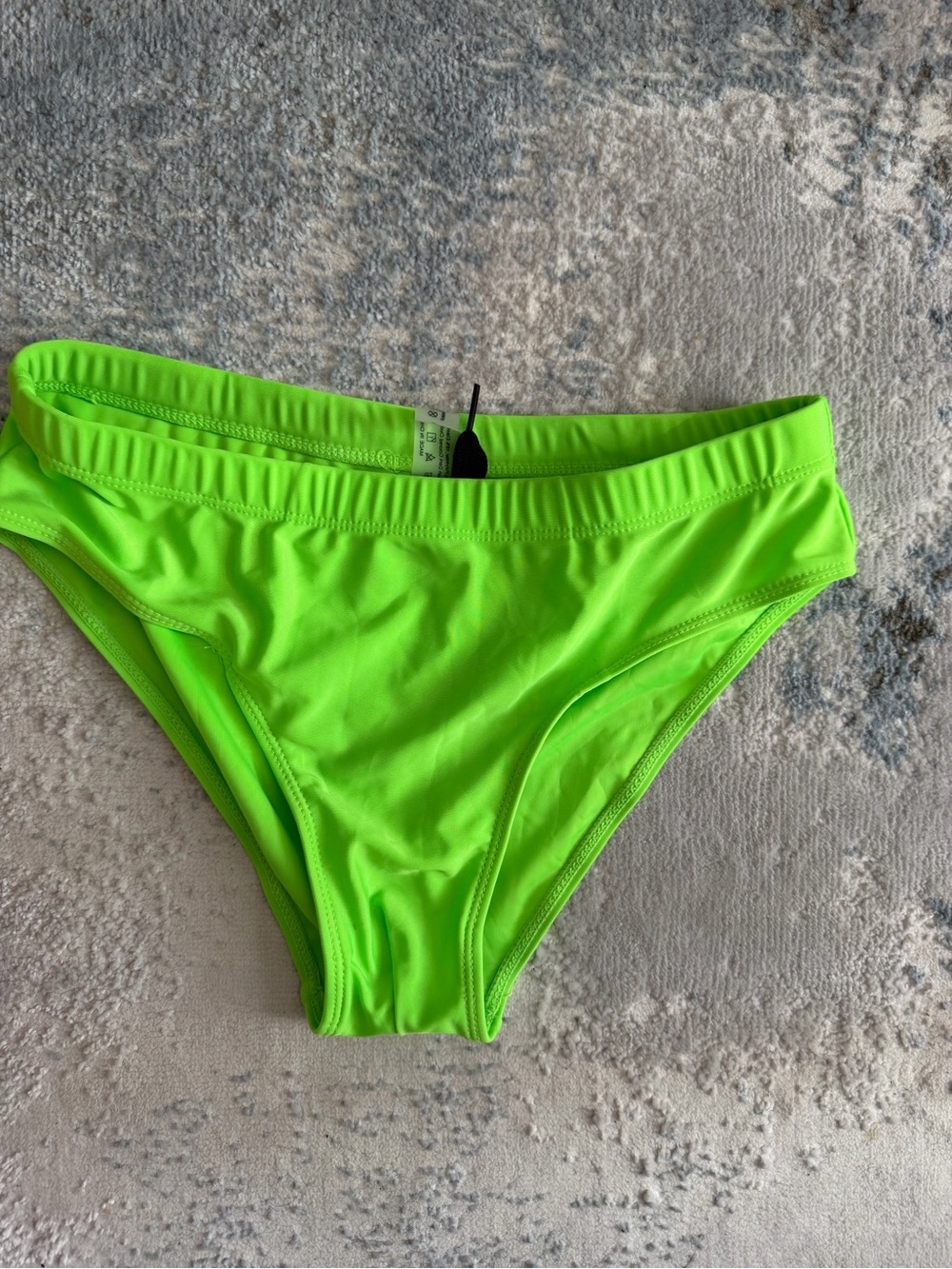 SHEIN Men's Neon Lime Swim Trunks